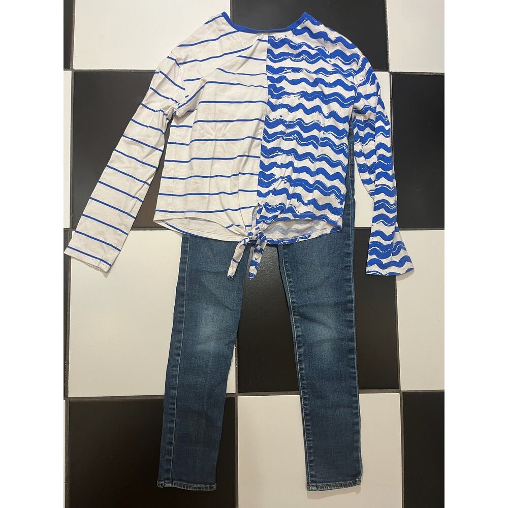 Cute girls' outfit size 8 - Rockets of Awesome top + GAP jean leggings